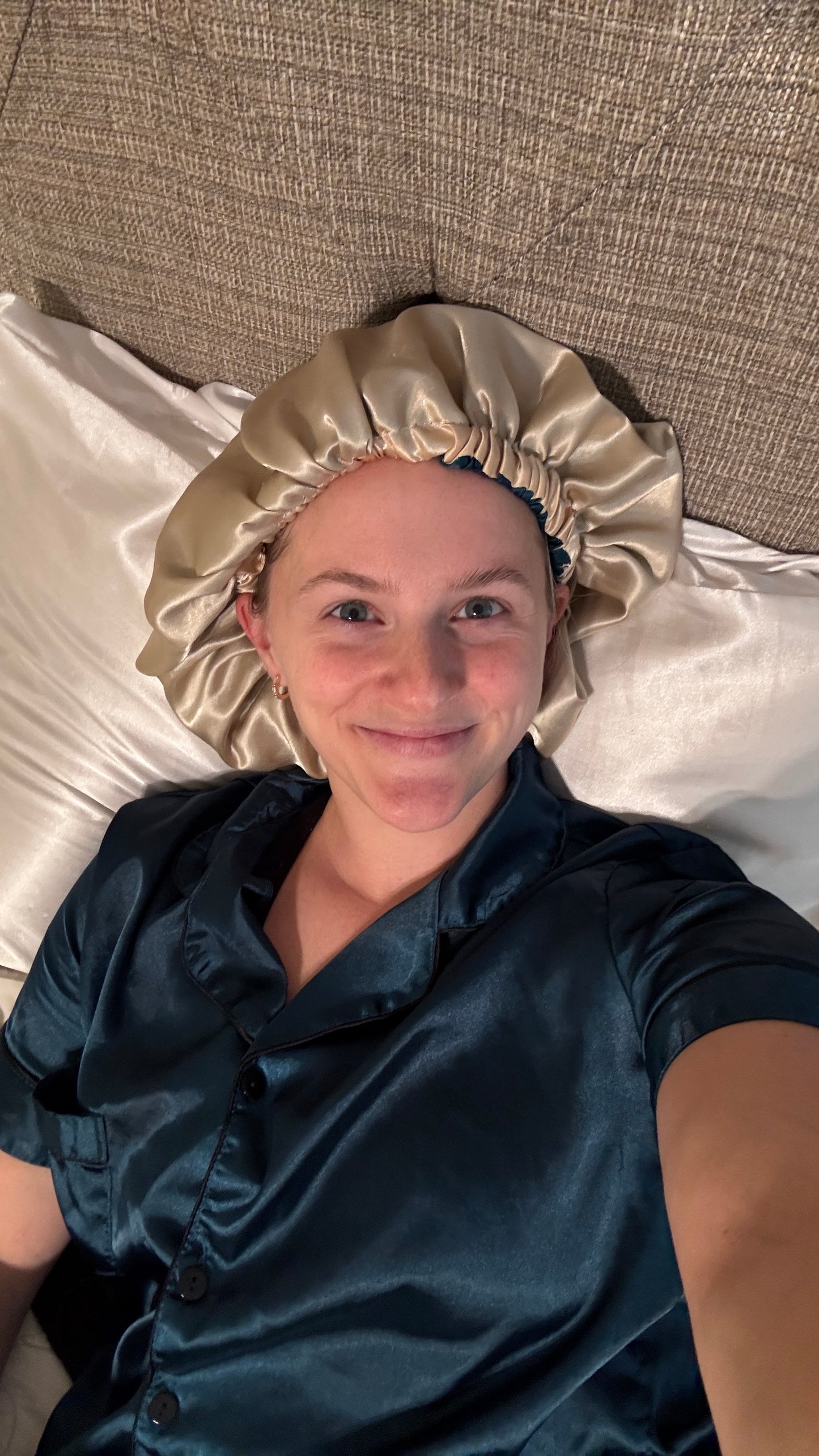 Adjustable Anti-Frizz Satin Sleeping Bonnet