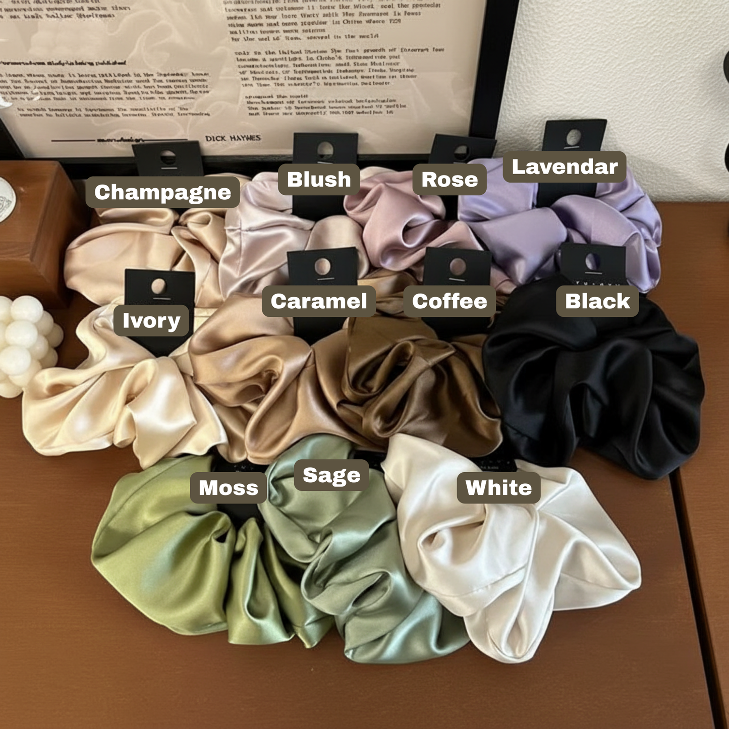 Oversized Satin Scrunchies