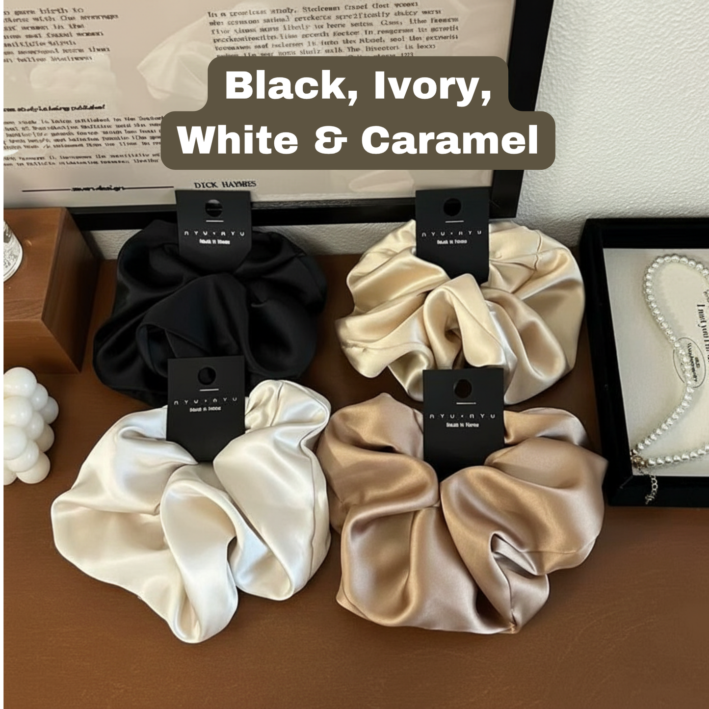 Oversized Satin Scrunchies