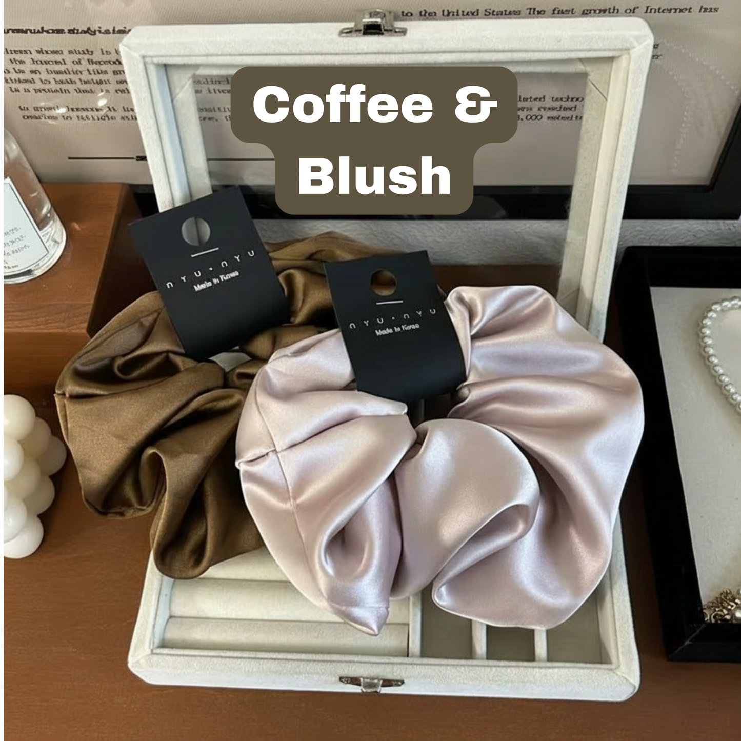 Oversized Satin Scrunchies