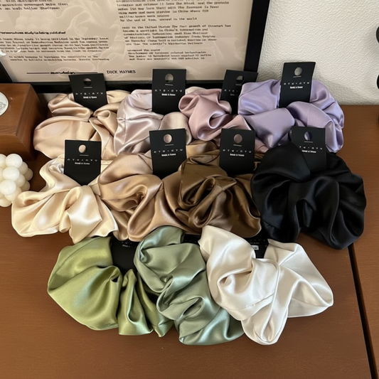 Oversized Satin Scrunchies