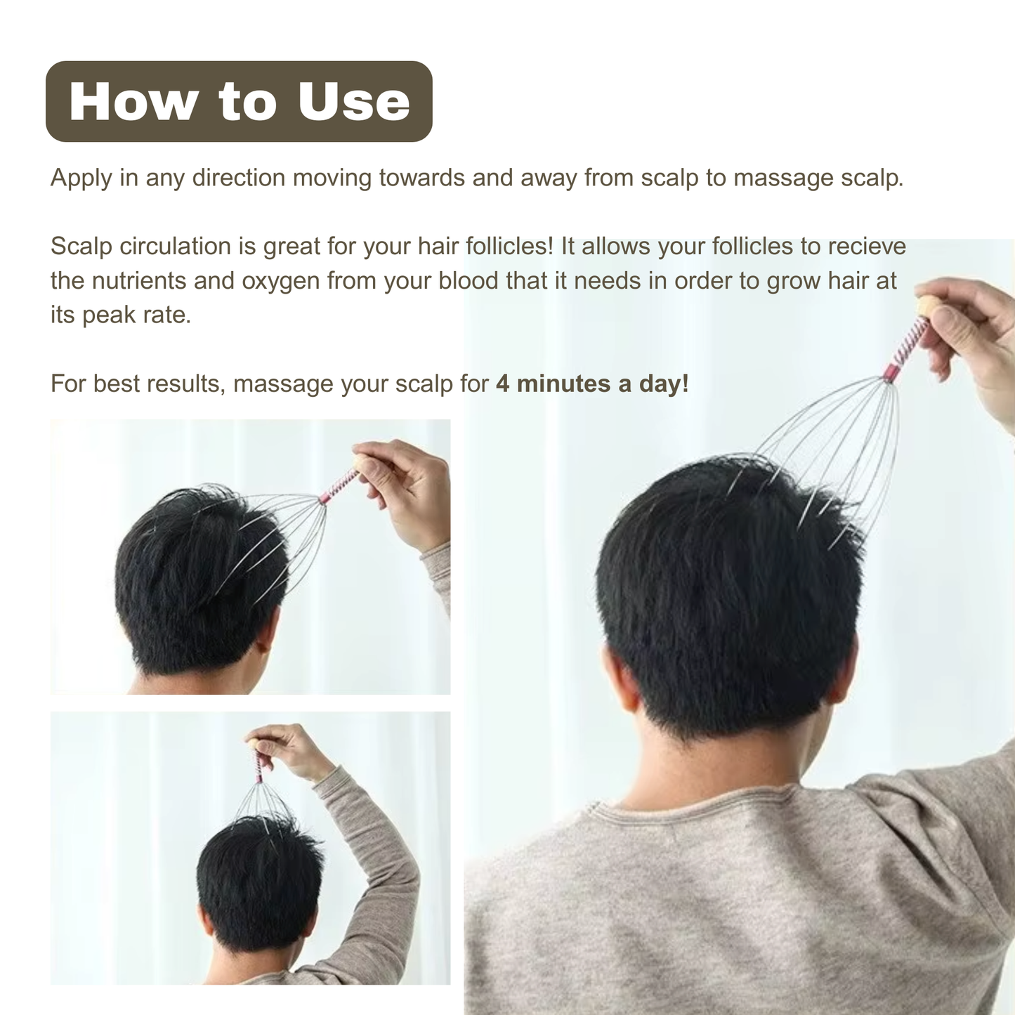Wire Scalp Massager (1Pc)